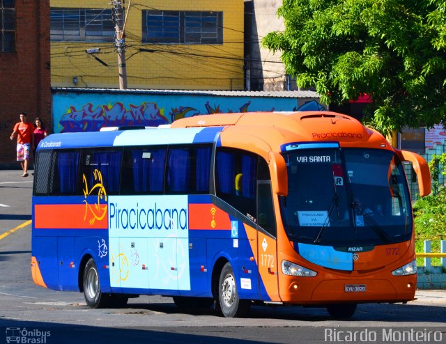 Viação Piracicabana 1772 na cidade de Piracicaba, São Paulo, Brasil, por Ricardo Silva Monteiro. ID da foto: 5167190.