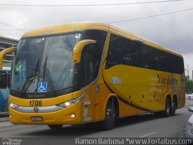 Viação Nordeste 1706 na cidade de Fortaleza, Ceará, Brasil, por Ramon Barbosa do Nascimento. Número da foto: #5166149.