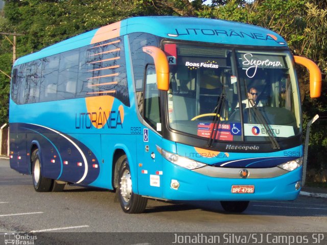 Litorânea Transportes Coletivos 5353 na cidade de São José dos Campos, São Paulo, Brasil, por Jonathan Silva. Número da foto: #5165854.