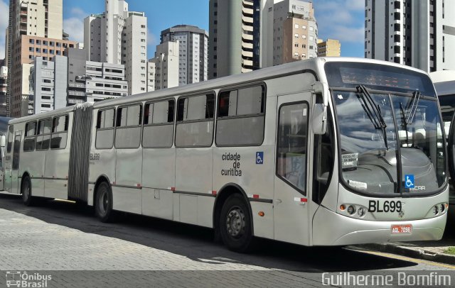 Transporte Coletivo Glória BL699 na cidade de Curitiba, Paraná, Brasil, por Guilherme Bomfim. Número da foto: #5167183.