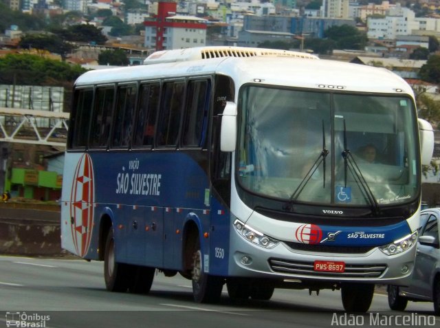 Viação São Silvestre 1550 na cidade de Belo Horizonte, Minas Gerais, Brasil, por Adão Raimundo Marcelino. ID da foto: 5167367.