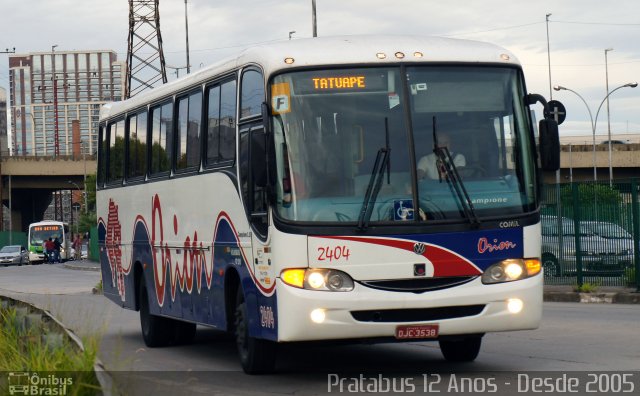 Turismo e Fretamento Orion Transportes 2404 na cidade de São Paulo, São Paulo, Brasil, por Cristiano Soares da Silva. ID da foto: 5166017.