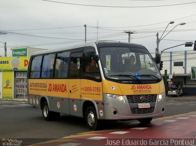 Ônibus Particulares FSN0388 na cidade de Monte Mor, São Paulo, Brasil, por José Eduardo Garcia Pontual. Número da foto: #5166695.