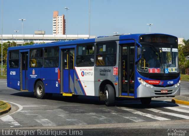 Radial Transporte Coletivo 47169 na cidade de Mogi das Cruzes, São Paulo, Brasil, por Luiz Vagner Rodrigues Lima. Número da foto: #5212414.