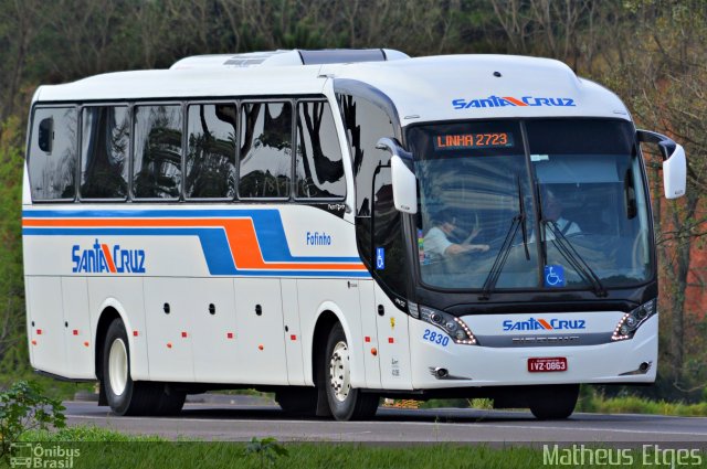 VUSC - Viação União Santa Cruz 2830 na cidade de Santa Maria, Rio Grande do Sul, Brasil, por Matheus Etges. ID da foto: 5212258.