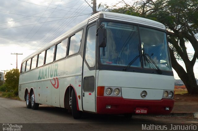 Ana Tur Transporte Turismo 0220 na cidade de Anápolis, Goiás, Brasil, por Matheus Januario. Número da foto: #5212374.