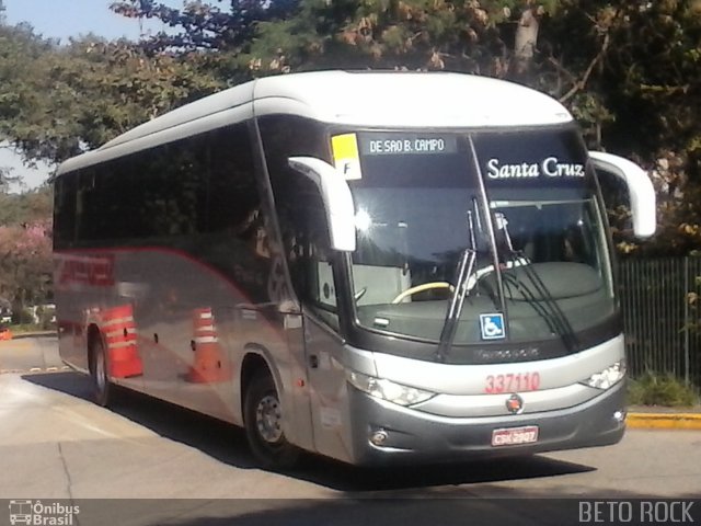 Viação Santa Cruz 337110 na cidade de São Paulo, São Paulo, Brasil, por Alberto Selinke. ID da foto: 5210662.