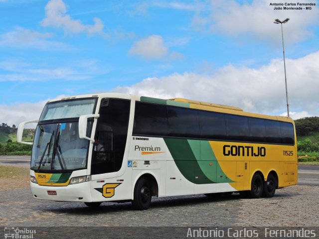 Empresa Gontijo de Transportes 11525 na cidade de João Monlevade, Minas Gerais, Brasil, por Antonio Carlos Fernandes. ID da foto: 5210590.