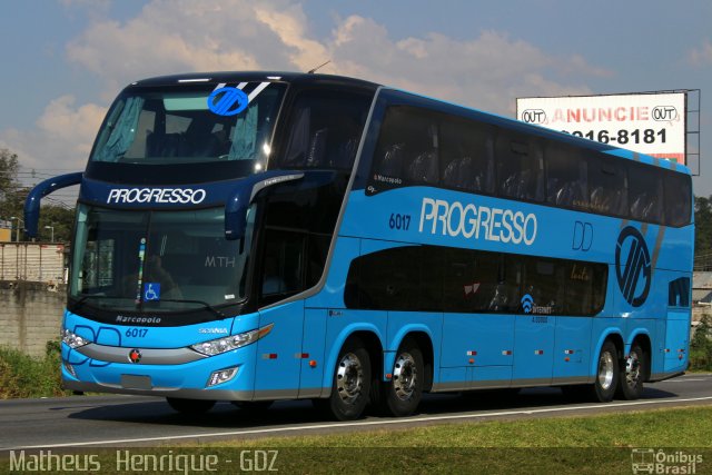 Auto Viação Progresso 6017 na cidade de Embu das Artes, São Paulo, Brasil, por Matheus Henrique. Número da foto: #5213766.