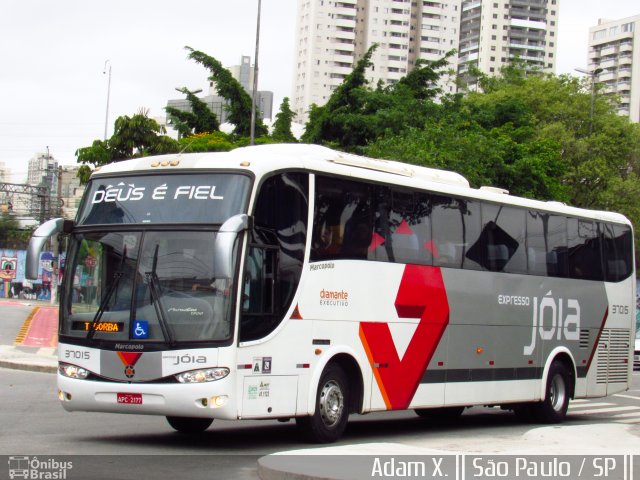 Viação Jóia > Expresso Jóia 37015 na cidade de São Paulo, São Paulo, Brasil, por Adam Xavier Rodrigues Lima. Número da foto: #5213306.