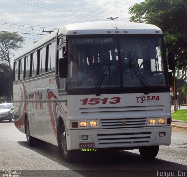 CSPA Transportes e Turismo 1513 na cidade de Cafelândia, Paraná, Brasil, por Felipe  Dn. ID da foto: 5214397.