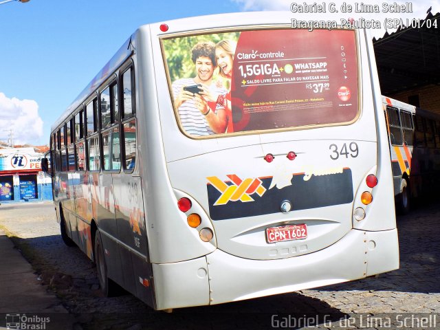 Nossa Senhora de Fátima Auto Ônibus 349 na cidade de Bragança Paulista, São Paulo, Brasil, por Gabriel Giacomin de Lima. Número da foto: #5213188.
