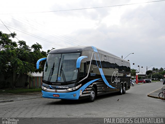 Empresa de Ônibus Nossa Senhora da Penha 52001 na cidade de Guaratuba, Paraná, Brasil, por Paulobuss  Guaratuba. ID da foto: 5213294.