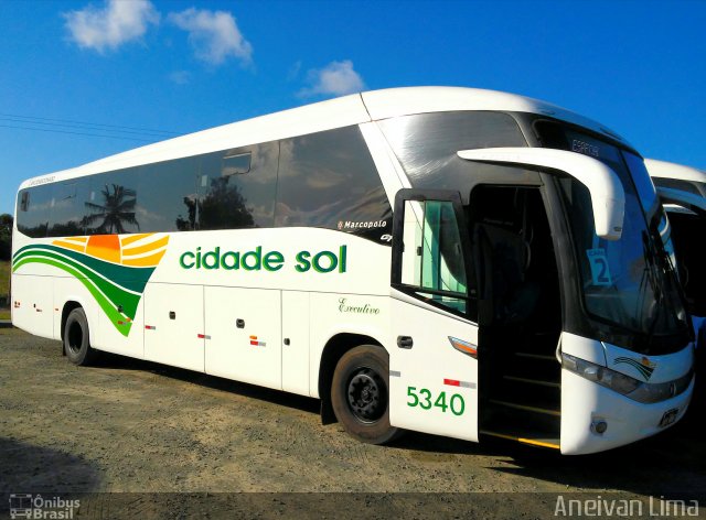 Viação Cidade Sol 5340 na cidade de Camaçari, Bahia, Brasil, por Aneivan Lima. Número da foto: #5213703.