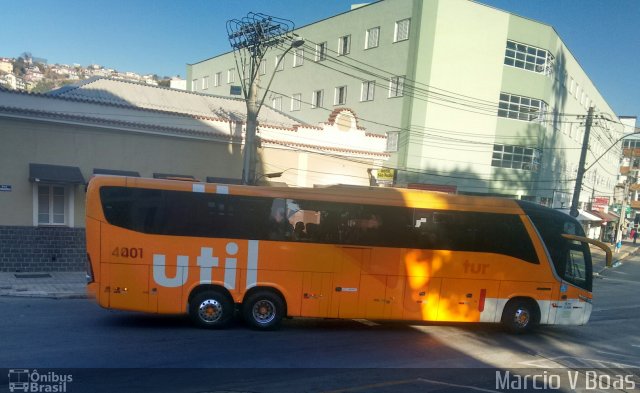 UTIL - União Transporte Interestadual de Luxo 4001 na cidade de Poços de Caldas, Minas Gerais, Brasil, por Marcio V Boas. ID da foto: 5215835.