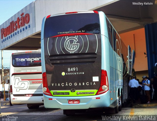 Viação Garcia 8491 na cidade de Sorocaba, São Paulo, Brasil, por Weslley Kelvin Batista. Número da foto: #5215182.