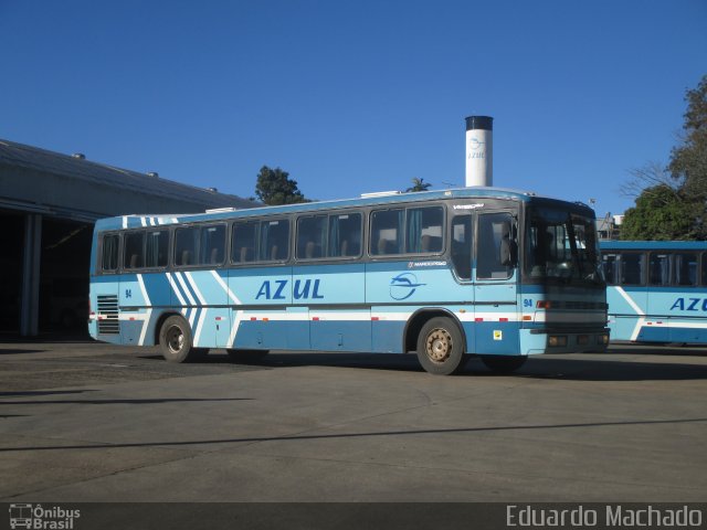 Expresso Azul 94 na cidade de Lajeado, Rio Grande do Sul, Brasil, por Eduardo Machado. ID da foto: 5219023.