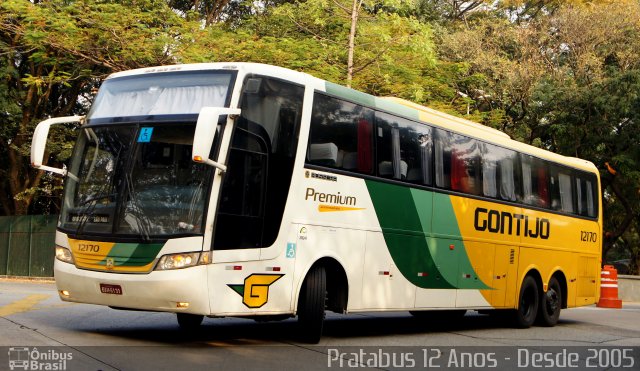 Empresa Gontijo de Transportes 12170 na cidade de São Paulo, São Paulo, Brasil, por Cristiano Soares da Silva. ID da foto: 5217171.