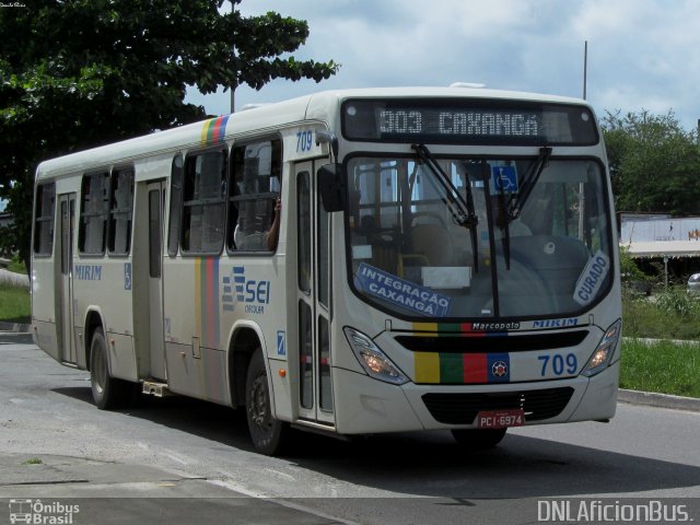 Viação Mirim 709 na cidade de Recife, Pernambuco, Brasil, por Danilo Elisio da Costa. ID da foto: 5216949.