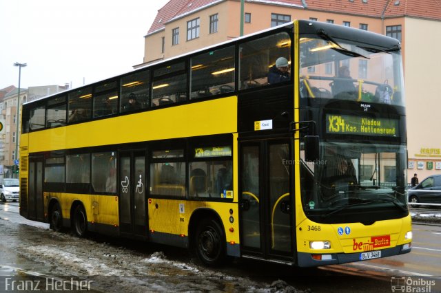 BVG - Berliner Verkehrsbetriebe 3468 na cidade de Berlin, Land Berlin, Alemanha, por Franz Hecher. ID da foto: 5217916.