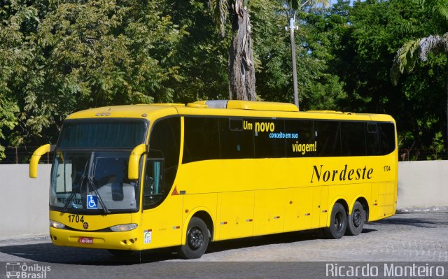 Viação Nordeste 1704 na cidade de Fortaleza, Ceará, Brasil, por Ricardo Silva Monteiro. Número da foto: #5220370.