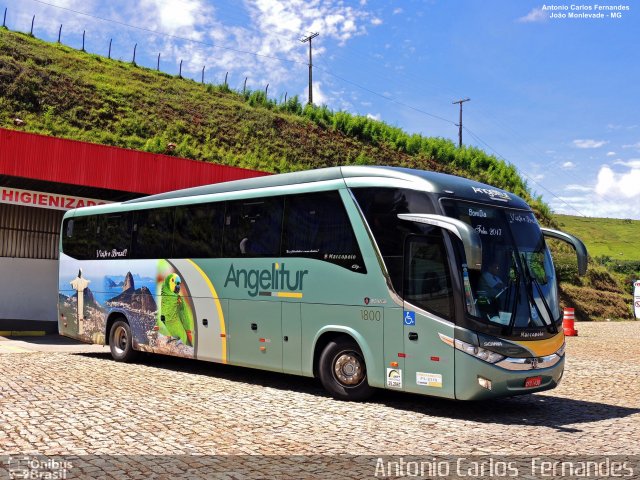 Expresso Angelitur 1800 na cidade de João Monlevade, Minas Gerais, Brasil, por Antonio Carlos Fernandes. ID da foto: 5219359.