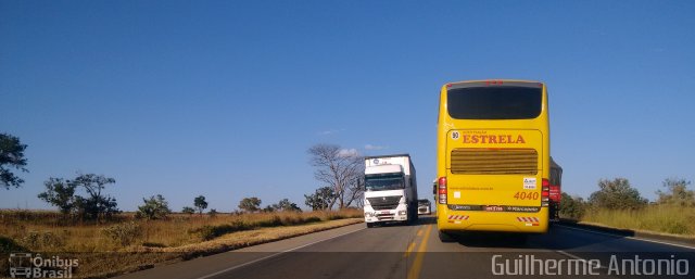 Auto Viação Estrela 4040 na cidade de Ibiá, Minas Gerais, Brasil, por Guilherme Antonio. ID da foto: 5219380.