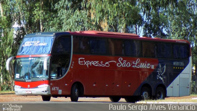 Expresso São Luiz 6870 na cidade de Cuiabá, Mato Grosso, Brasil, por Paulo Sergio Alves Venancio. Número da foto: #5219383.