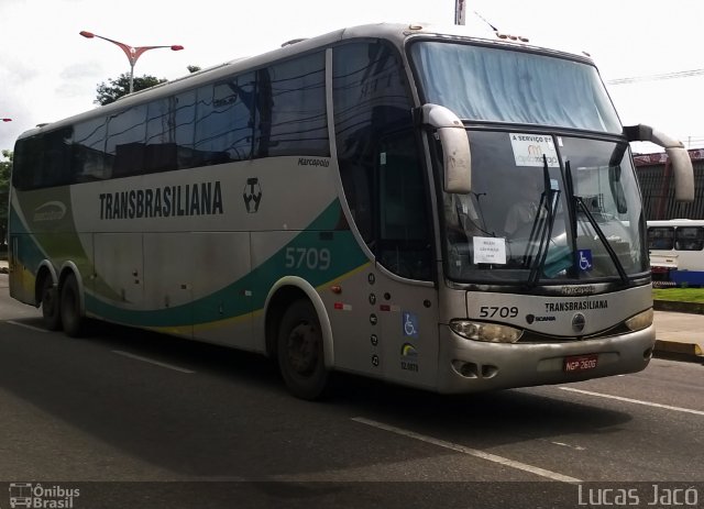 Transbrasiliana Transportes e Turismo 5709 na cidade de Belém, Pará, Brasil, por Lucas Jacó. Número da foto: #5221141.