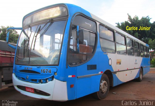 Stillus Passageiros e Turismo 1674 na cidade de Anápolis, Goiás, Brasil, por Carlos Júnior. ID da foto: 5222481.