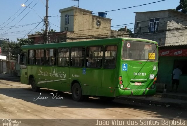 Transportes Santo Antônio RJ 161.183 na cidade de Belford Roxo, Rio de Janeiro, Brasil, por João Vitor dos Santos Baptista. ID da foto: 5222208.