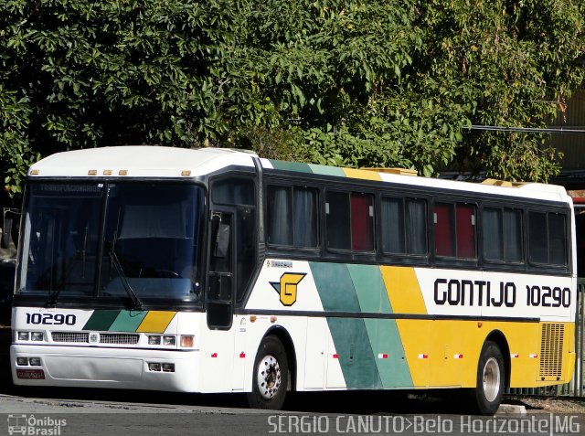 Empresa Gontijo de Transportes 10290 na cidade de Belo Horizonte, Minas Gerais, Brasil, por Sérgio Augusto Braga Canuto. ID da foto: 5222863.