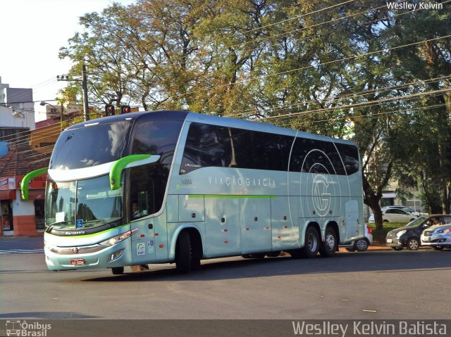 Viação Garcia 16884 na cidade de Sorocaba, São Paulo, Brasil, por Weslley Kelvin Batista. ID da foto: 5221766.