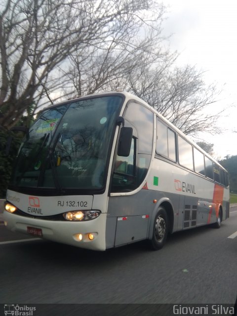 Evanil Transportes e Turismo RJ 132.102 na cidade de Nova Iguaçu, Rio de Janeiro, Brasil, por Giovani Silva. Número da foto: #5223705.