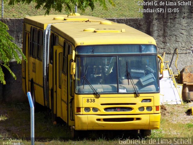 Auto Ônibus Três Irmãos 3838 na cidade de Jundiaí, São Paulo, Brasil, por Gabriel Giacomin de Lima. ID da foto: 5224273.