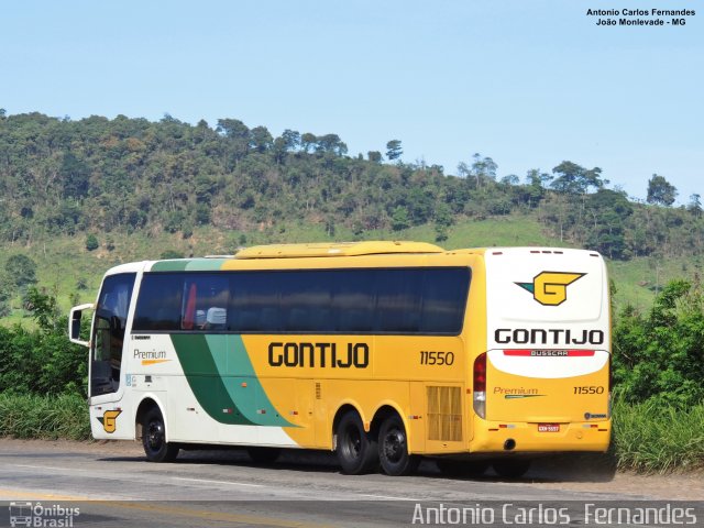 Empresa Gontijo de Transportes 11550 na cidade de João Monlevade, Minas Gerais, Brasil, por Antonio Carlos Fernandes. ID da foto: 5224230.