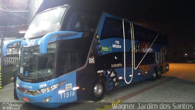 UTIL - União Transporte Interestadual de Luxo 11516 na cidade de Barbacena, Minas Gerais, Brasil, por Wagner Jardim dos Santos. Número da foto: #5224089.