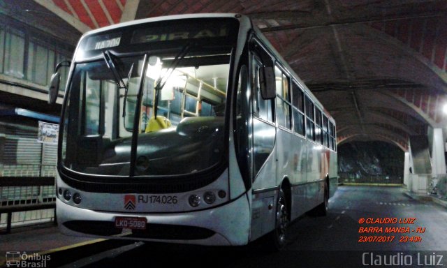 Viação Cidade do Aço RJ 174.026 na cidade de Barra Mansa, Rio de Janeiro, Brasil, por Claudio Luiz. Número da foto: #5226992.