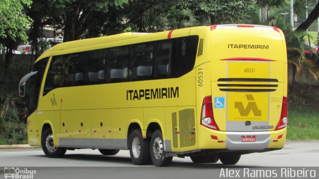 Viação Itapemirim 60531 na cidade de Taubaté, São Paulo, Brasil, por Alex Ramos Ribeiro. ID da foto: 5229725.