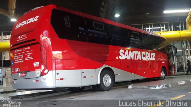 Viação Santa Cruz 211141 na cidade de São Paulo, São Paulo, Brasil, por Lucas Elson de Oliveira. ID da foto: 5226779.