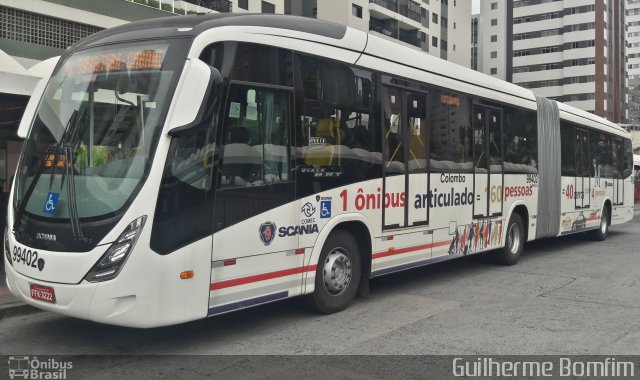 Viação Santo Ângelo 99402 na cidade de Curitiba, Paraná, Brasil, por Guilherme Bomfim. ID da foto: 5228984.