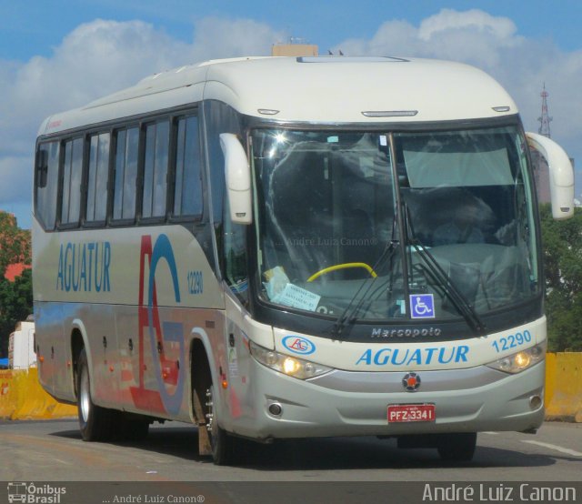 Aguatur Transporte e Turismo 12290 na cidade de Goiânia, Goiás, Brasil, por André Luiz Canon. ID da foto: 5227392.