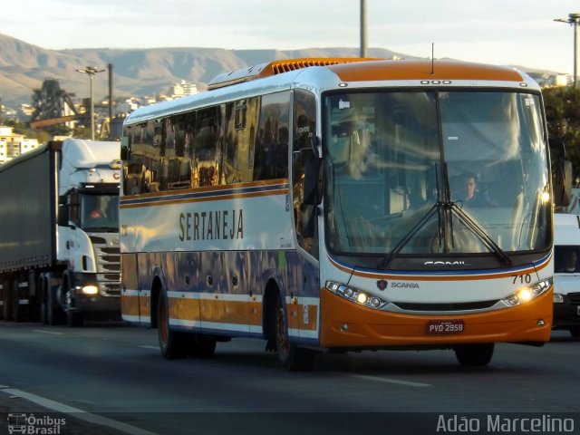 Viação Sertaneja 710  na cidade de Belo Horizonte, Minas Gerais, Brasil, por Adão Raimundo Marcelino. ID da foto: 5229557.