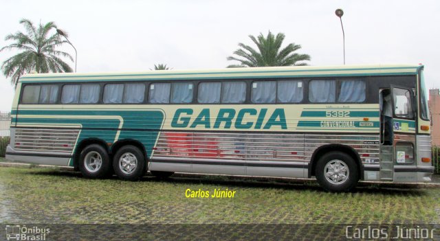 Viação Garcia 5392 na cidade de Londrina, Paraná, Brasil, por Carlos Júnior. ID da foto: 5232085.