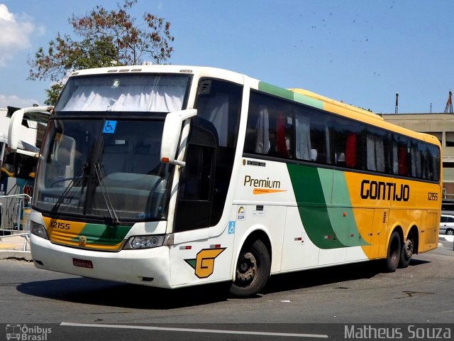 Empresa Gontijo de Transportes 12155 na cidade de Rio de Janeiro, Rio de Janeiro, Brasil, por Matheus Souza. ID da foto: 5232656.