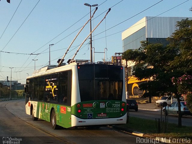 Metra - Sistema Metropolitano de Transporte 7204 na cidade de São Paulo, São Paulo, Brasil, por Jonathan  Aguiar Correa. Número da foto: #5235473.