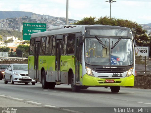 Bettania Ônibus 30610 na cidade de Belo Horizonte, Minas Gerais, Brasil, por Adão Raimundo Marcelino. Número da foto: #5237861.