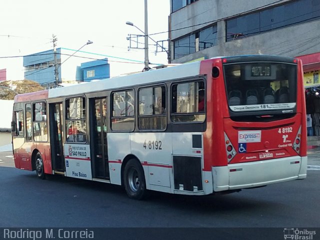 Express Transportes Urbanos Ltda 4 8192 na cidade de São Paulo, São Paulo, Brasil, por Jonathan  Aguiar Correa. ID da foto: 5238398.