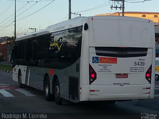 Metra - Sistema Metropolitano de Transporte 5439 na cidade de São Paulo, São Paulo, Brasil, por Jonathan  Aguiar Correa. Número da foto: #5238296.
