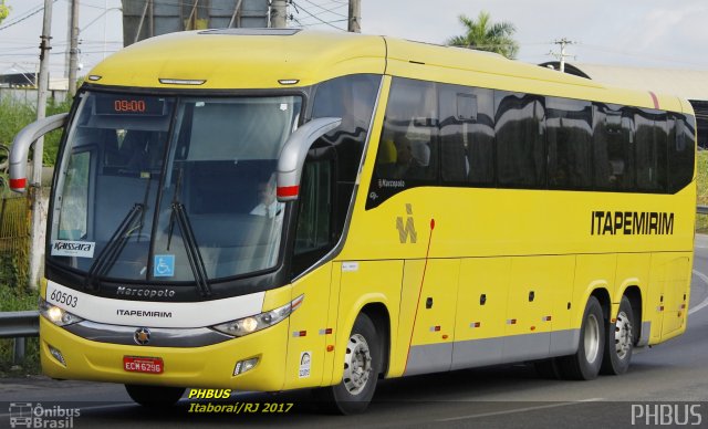 Viação Itapemirim 60503 na cidade de Itaboraí, Rio de Janeiro, Brasil, por Paulo Henrique. ID da foto: 5236148.